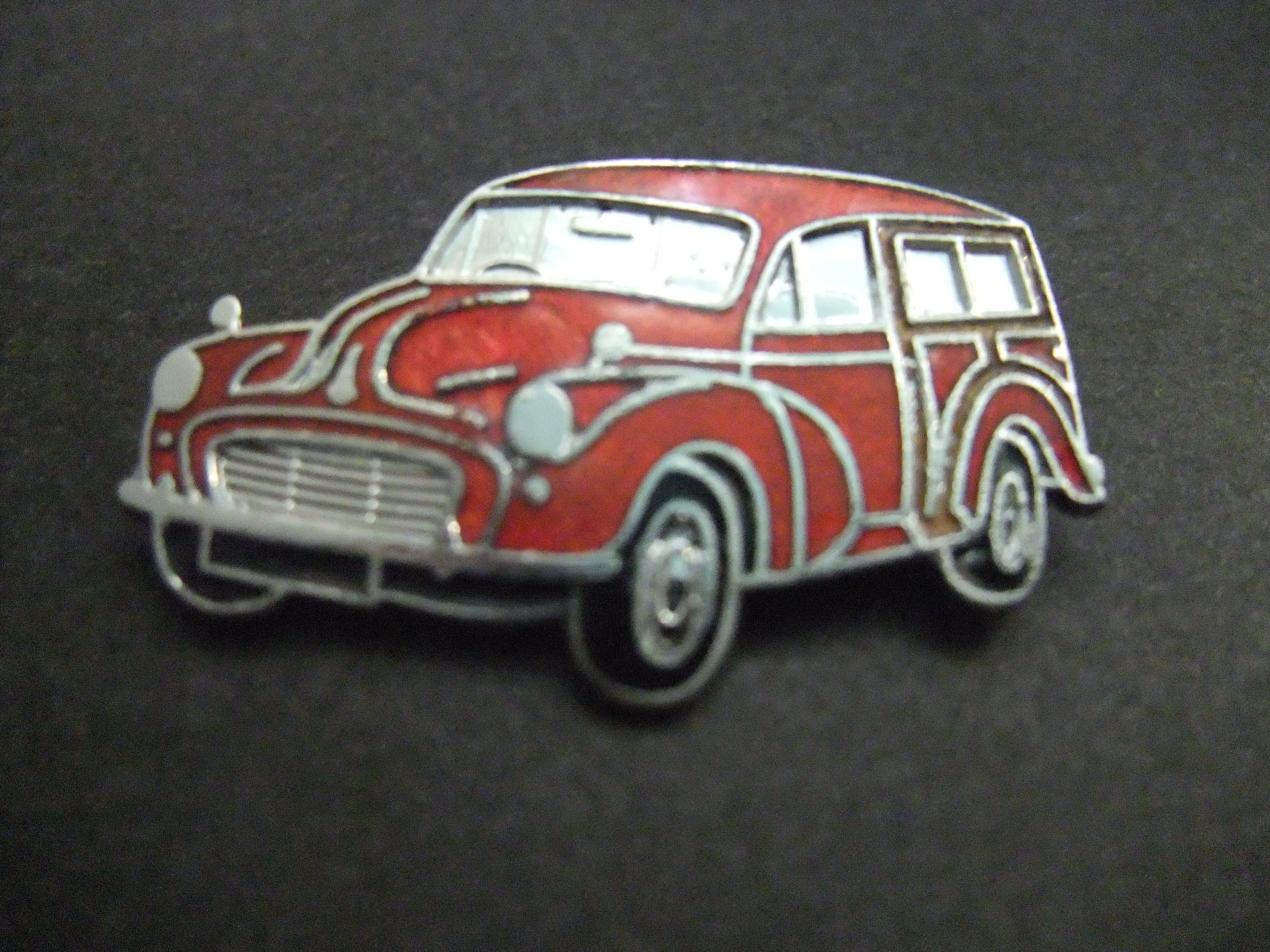Morris Minor typisch Engelse auto ( Moggy) rood